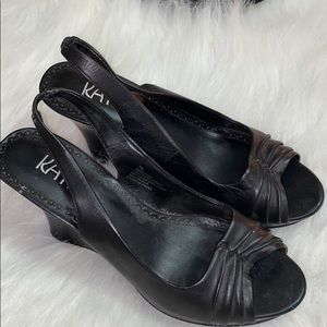 Kaya Peep Toe Wedge Shoes